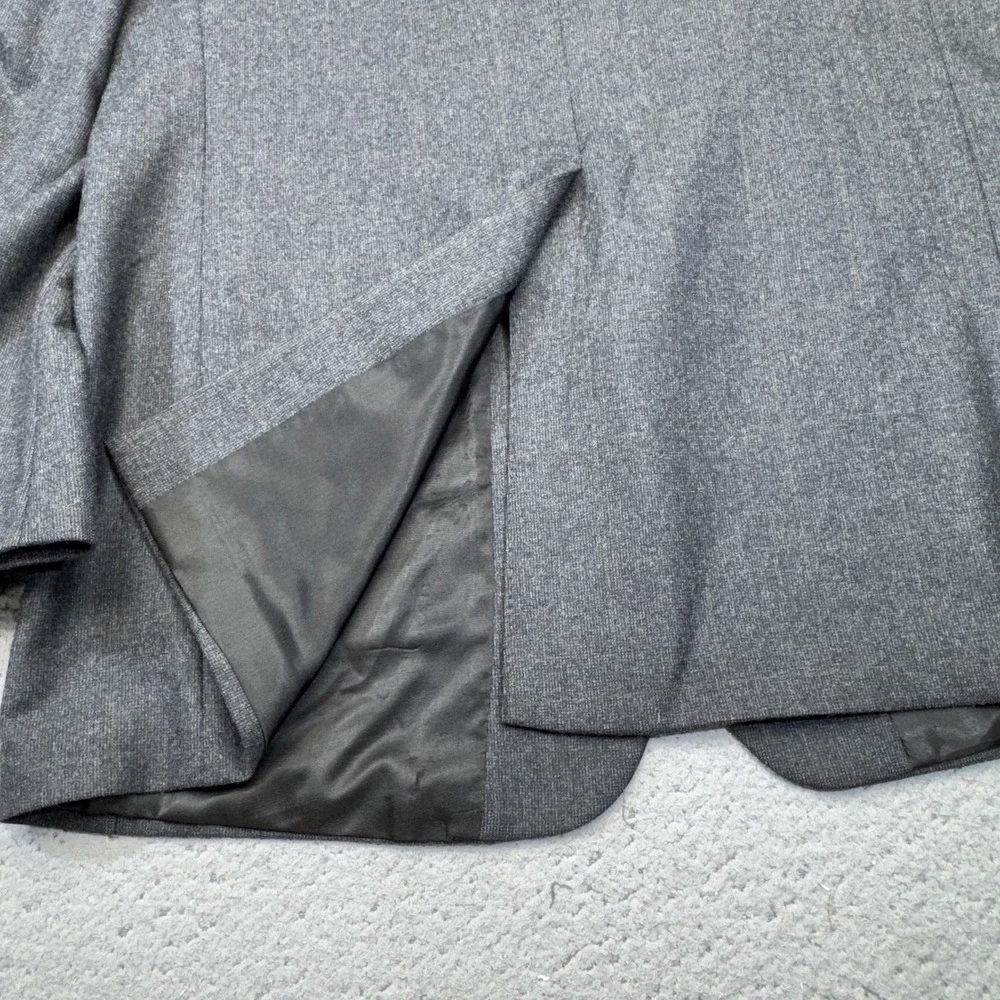 Brooks Brothers Blazer Mens 42R Gray Worsted Wool 3 Button Classic Sport Coat
